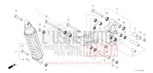 COUSSIN ARRIERE CRF300LRAM de 2021
